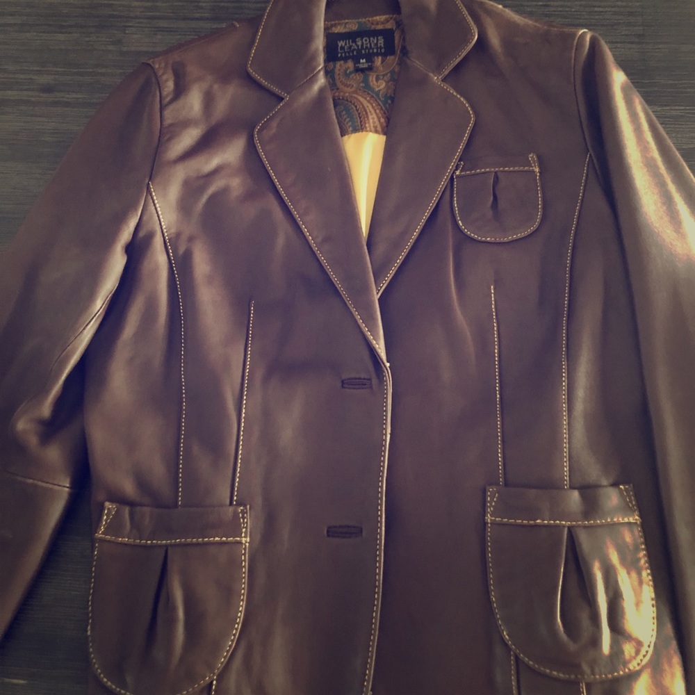Brown Wilson’s Leather Jacket Medium